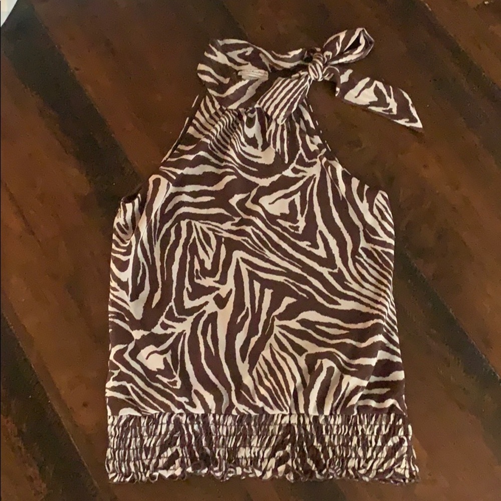 Brown and Cream Zebra Halter